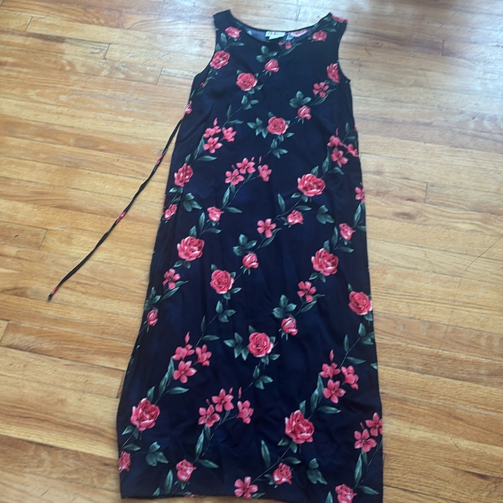 Vintage R&K Originals Floral Tank Maxi Dress